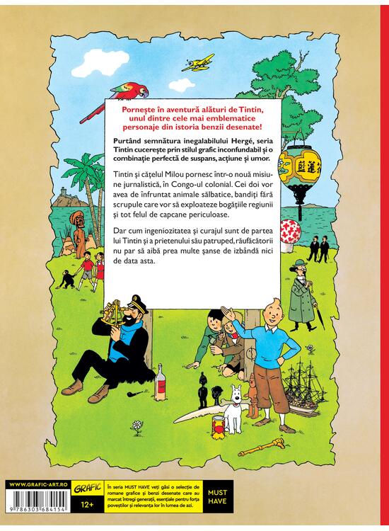Copertă produs Aventurile lui Tintin vol.2. Tintin &icirc;n Congo - gallery big 2