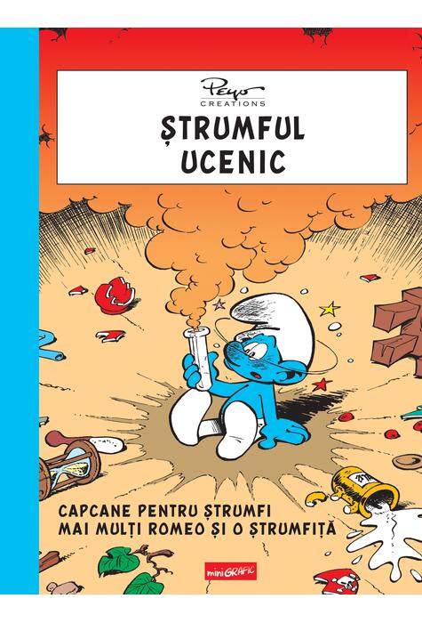 Copertă produs Ștrumful ucenic.Capcane pentru ștrumfi.Mai mulți Romeo și o ștrumfiță