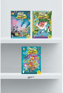 Copertă produs Pachet Club miniGrafic. Aventuri &icirc;n benzi desenate ( 3 volume)