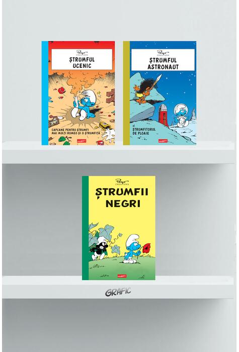 Copertă produs Pachet povești cu ștrumfi (3 volume)