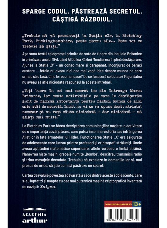 Copertă produs Fetele Enigma. Povestea adevărată a zece adolescente care au contribuit la c&acirc;ştigarea celui de-Al Doilea Război Mondial spărg&acirc;nd coduri şi păstr&acirc;nd secrete - gallery big 2