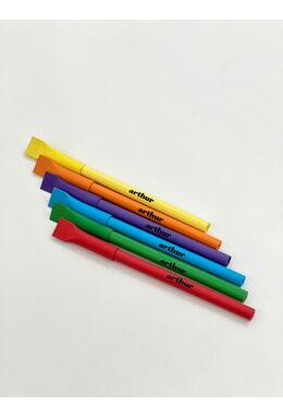 Copertă produs Set 6 pixuri din h&acirc;rtie reciclată Planeta Arthur