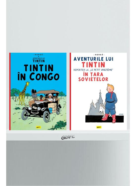 Copertă produs Aventurile lui Tintin 2 volume (Țara sovietelor, &Icirc;n Congo) - gallery big 1