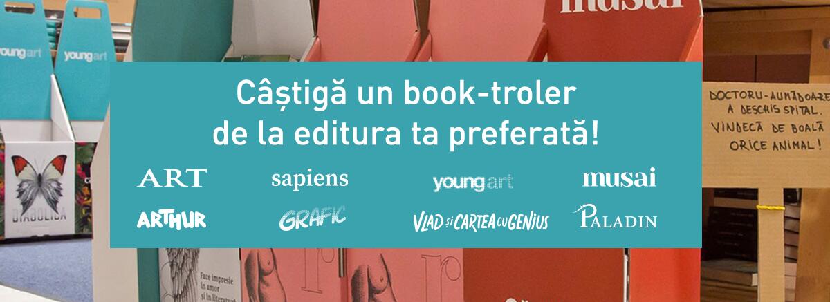 Tombolă Bookfest 2018: C&acirc;știgă 1 troler cu cărți