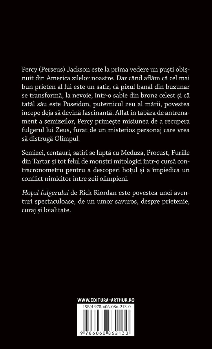 Percy Jackson şi Olimpienii (#1). Hoţul fulgerului | Paperback - Riordan