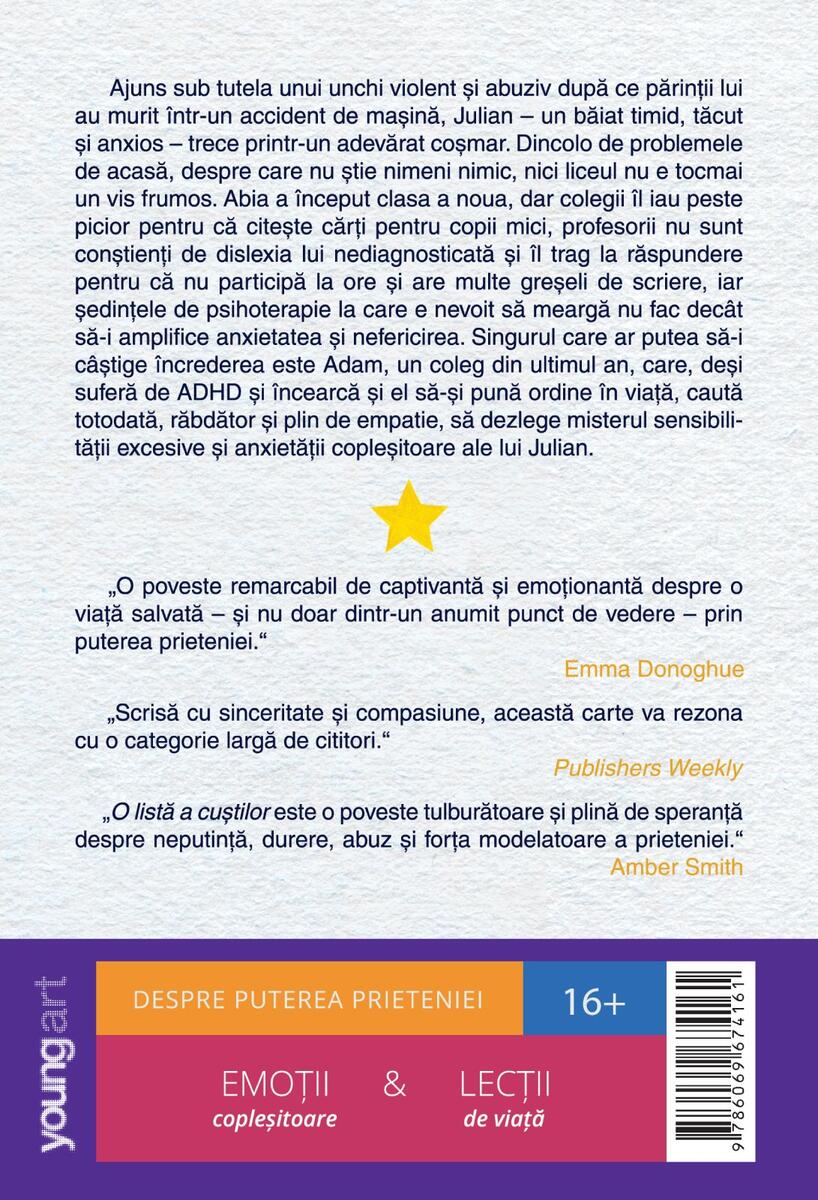 O listă a cuștilor - Robin Roe