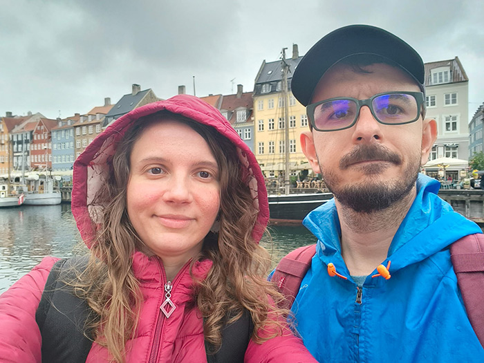 Andrei Zbîrnea în Copenhaga (foto: arhiva personală a autorului)
