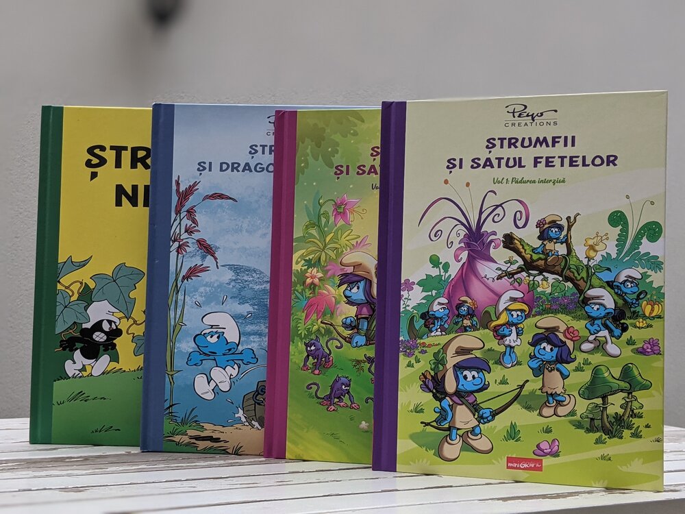Carti pentru copii cu Strumfii aparute la miniGrafic Carti pentru copii cu Strumfii aparute la miniGrafic