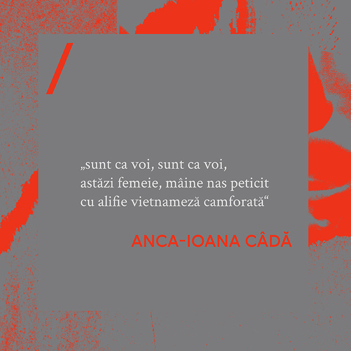 citat din volumul de versuri „Însemnări pe tivul fustei” de poeta Anca-Ioana Câdă publicat în colecția / pocket