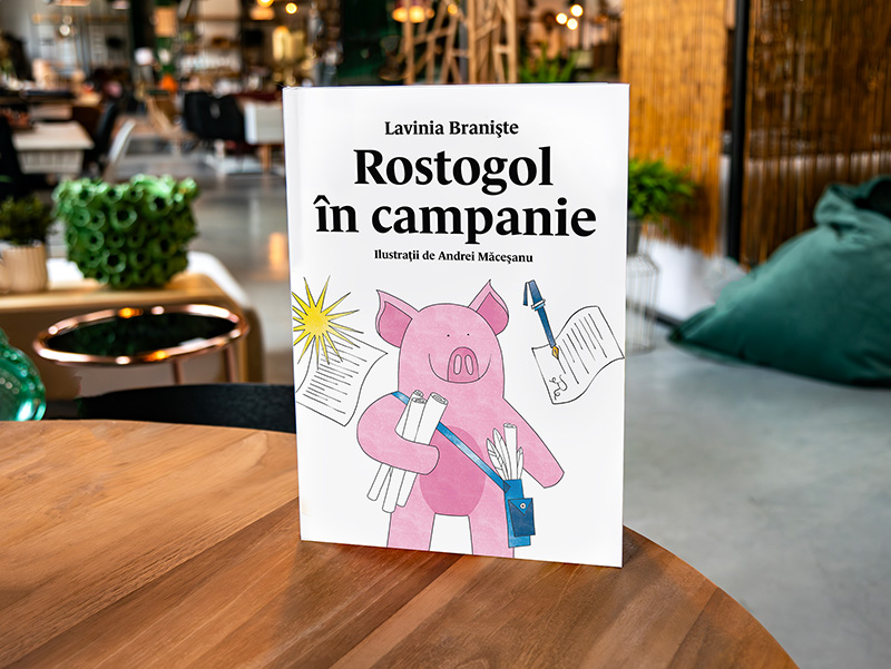 simulare 2D „Rostogol în campanie” de Lavinia Braniște și Andrei Măceșanu carte ilustrată pentru copii Editura Arthur simulare 2D „Rostogol în campanie” de Lavinia Braniște și Andrei Măceșanu carte ilustrată pentru copii Editura Arthur